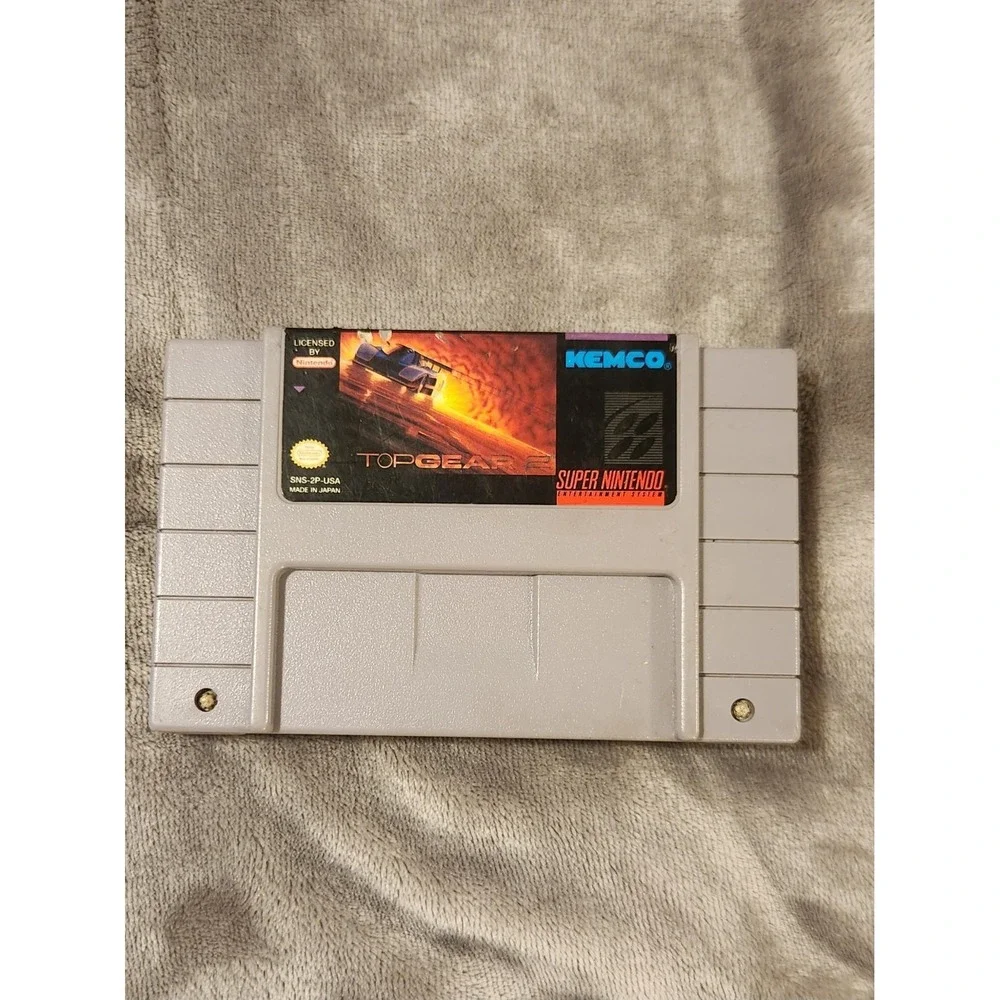 Top Gear 2 Super Nintendo Game SNES Cartridge